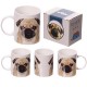 Pug Collection (Carlino Collection)-Pugs & Kisses Bone China Mug (Tazza)