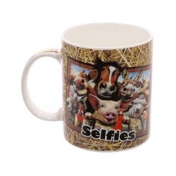 Gadget / Merchandise-Selfie Animals Farm Bone China Mug (Tazza)