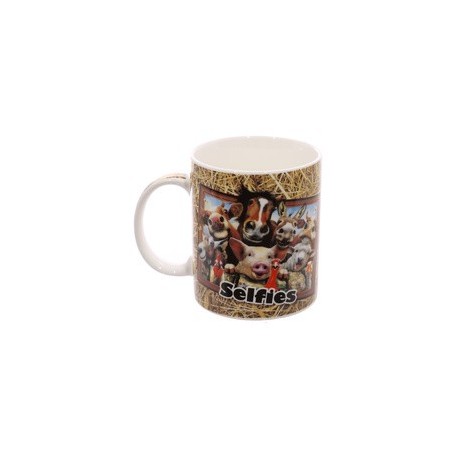 Gadget / Merchandise-Selfie Animals Farm Bone China Mug (Tazza)