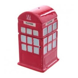 London Merchandise -London Phone Box Salt & Egg Cup (Set Sale E Portauovo)