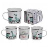 Gadget / Merchandise-Urban Rider Scooter Retro Enamel Mug (Tazza in metallo Smaltata)