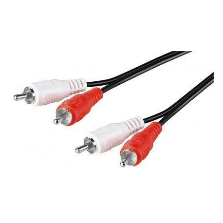 Accessori-Wentronic AVK 128-150 Q 1.5m 1.5m 2 x RCA 2 x RCA Nero cavo audio