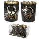 Skull Collection-Porta Candele Bicchierini Teschio