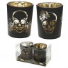 Skull Collection-Porta Candele Bicchierini Teschio