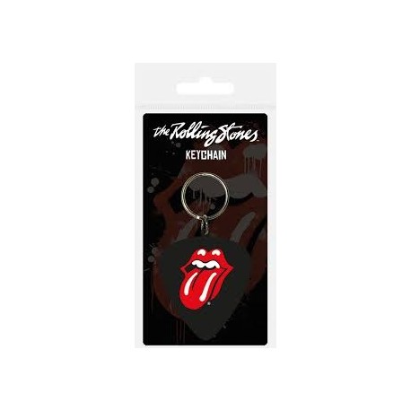 Rolling Stones-Rolling Stones Tongue Plectrum PVC Keyring (Portachiavi)