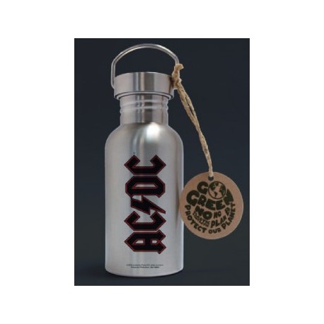 AC/DC-AC/DC Stainless Steel Water Bottle Logo