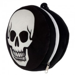 Skull Collection-Skull Travel Pillow With Eye Mask