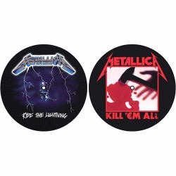 Metallica-Metallica Kill 'Em All / Ride The Lightning Turntable Slipmats (x2)