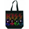Kiss-Kiss Faces & Logo Shopper with Zip (Borsa Tracolla Shopper)
