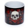 Skull Collection-Skulls + Roses Planter (Vaso da Interno in Ceramica Piccolo)
