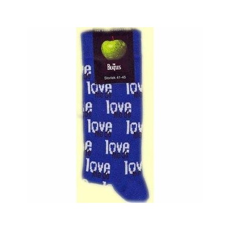 Beatles-Beatles Love Me Do Blue Socks (Paio Calze)