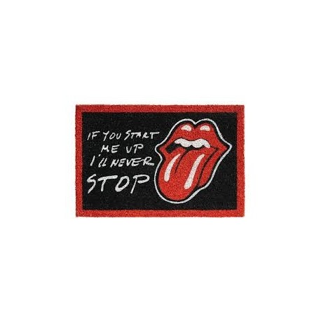 Rolling Stones-If You Start Me Up I'll Never Stop Door Mat (Zerbino)
