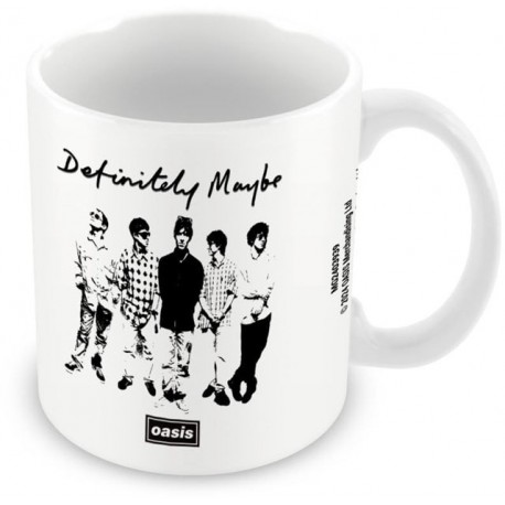 Oasis-Definitely Maybe White Pod Mug (Tazza)