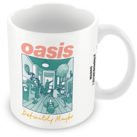 Oasis-Definitely Maybe White Promo Pod Mug (Tazza)