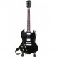 Strumenti Musicali-Chitarra Gibson Sg 300 TCH Stagg Nera (Diavoletto) Tribute AC/DC