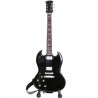 Strumenti Musicali-Chitarra Gibson Sg 300 TCH Stagg Nera (Diavoletto) Tribute AC/DC