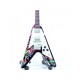 Strumenti Musicali-Chitarra Gibson Flying V "Flower" Jimi Hendrix (RY54)