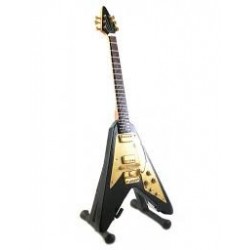 Strumenti Musicali-Chitarra Gibson Flying V Black & Gold (Lenny Kravitz)