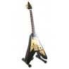Strumenti Musicali-Chitarra Gibson Flying V Black & Gold (Lenny Kravitz)